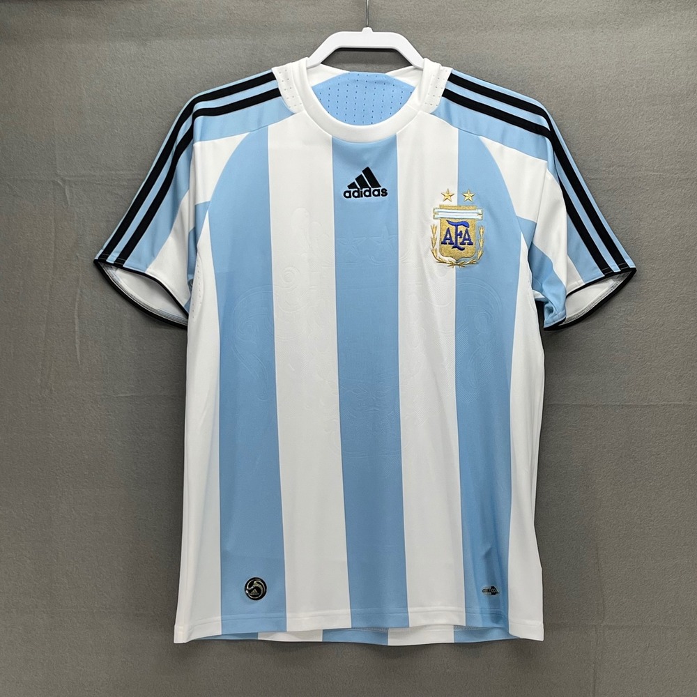 Adidas Argentina Soccer National Team Jersey 2011 Striped AFA Climacool L